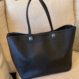 Rebecca Minkoff Everywhere tote in black textured leather
